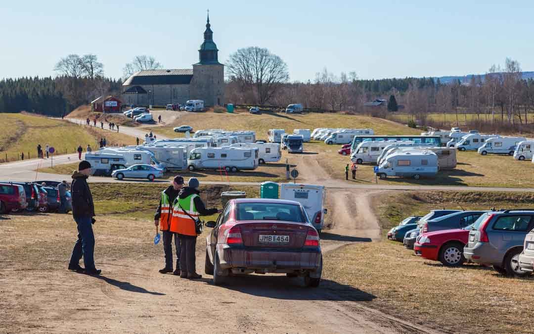 cars causing damage from parking on grass